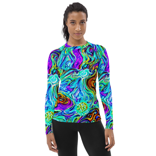 Women's Rash Guard - Mystic Iridescence