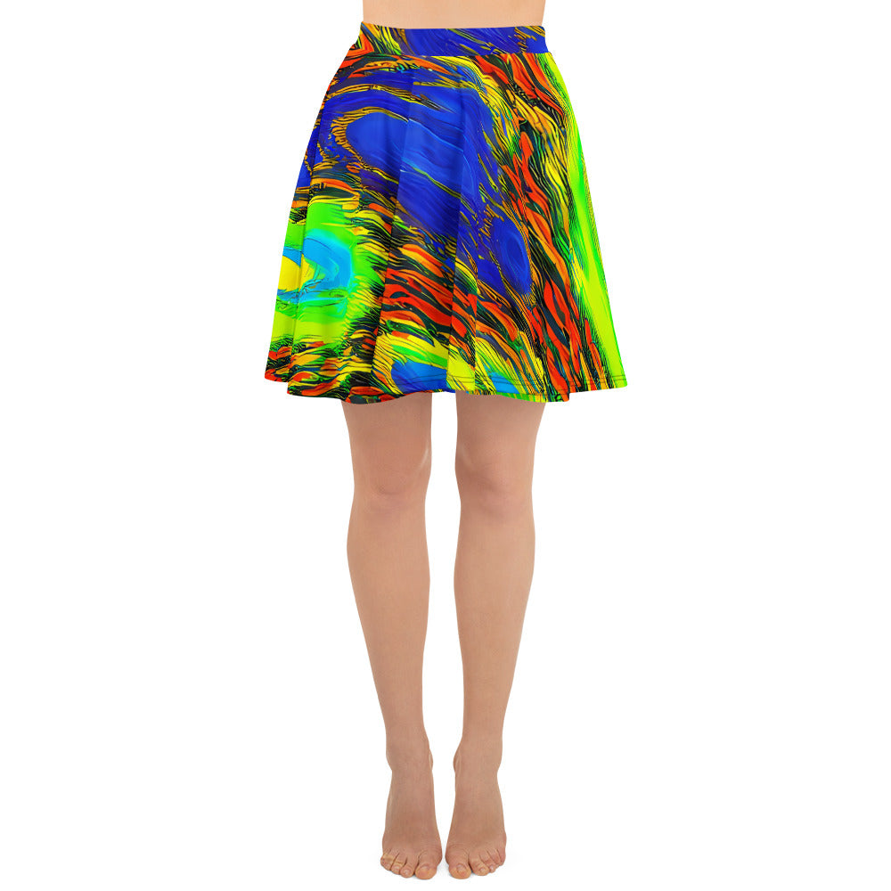 Skater Skirt - Hodgkin's Blaze