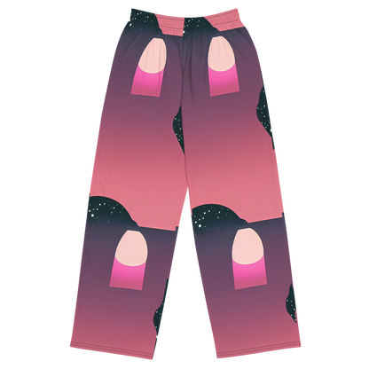 Wide-Leg Pants - Dreamscape Horizon