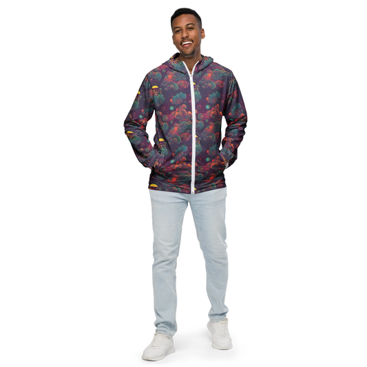 Men's Windbreaker - Nebula Dreamscape