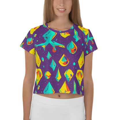 Women's Crop Tee - Cascading Prism