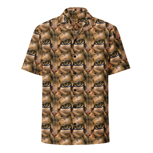 Button Shirt - Feline Whisper