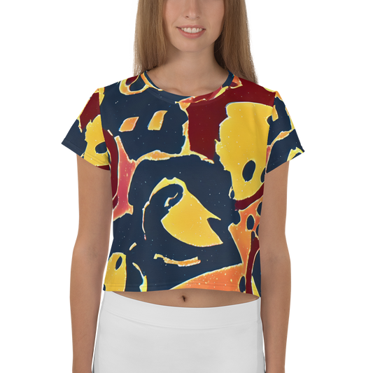 Women's Crop Tee - Sunset Silhouette