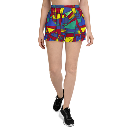 Women’s Athletic Shorts - Vibrant Vexation