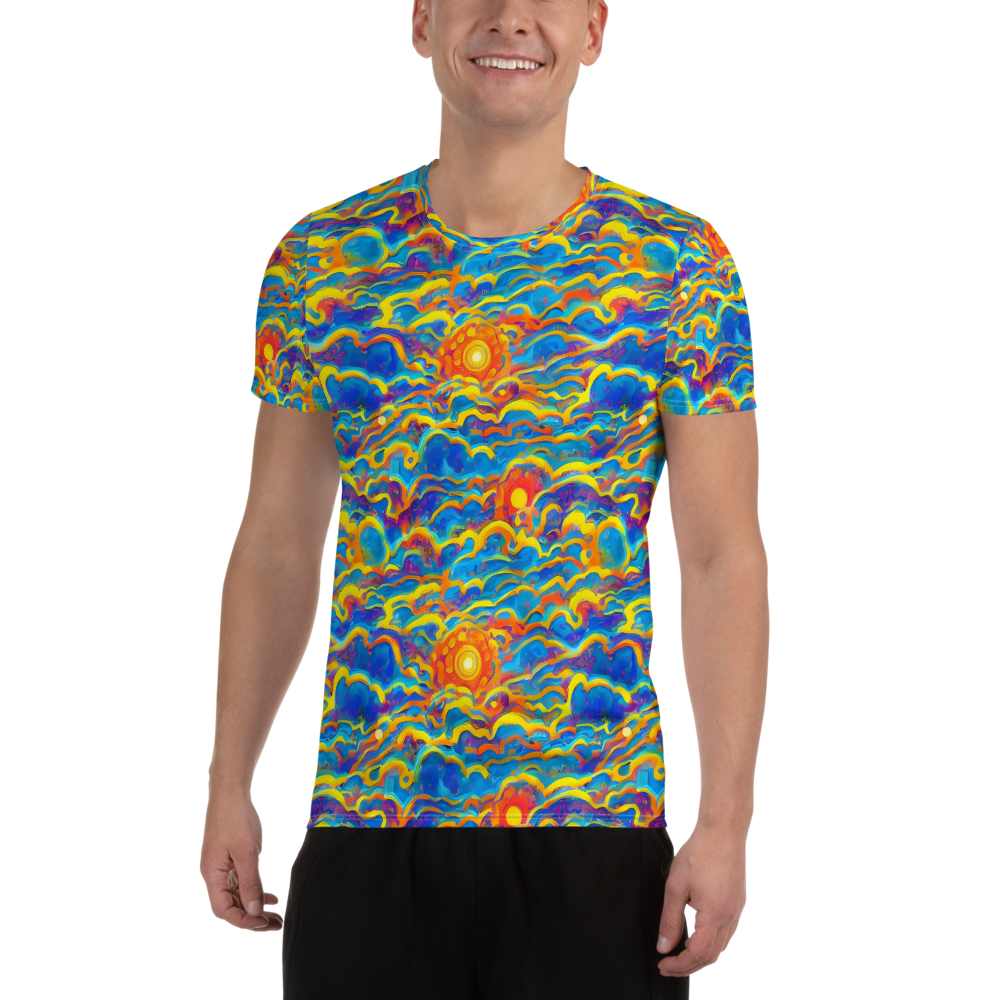 Men's Athletic T-Shirt - Chroma Ripple