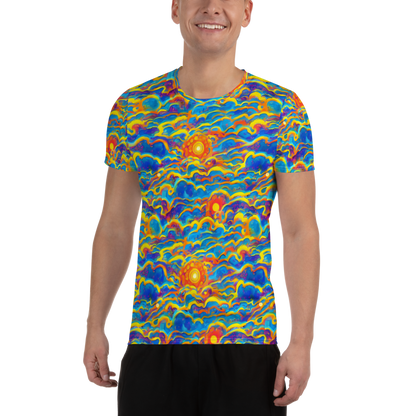 Men's Athletic T-Shirt - Chroma Ripple