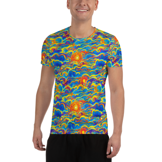 Men's Athletic T-Shirt - Chroma Ripple