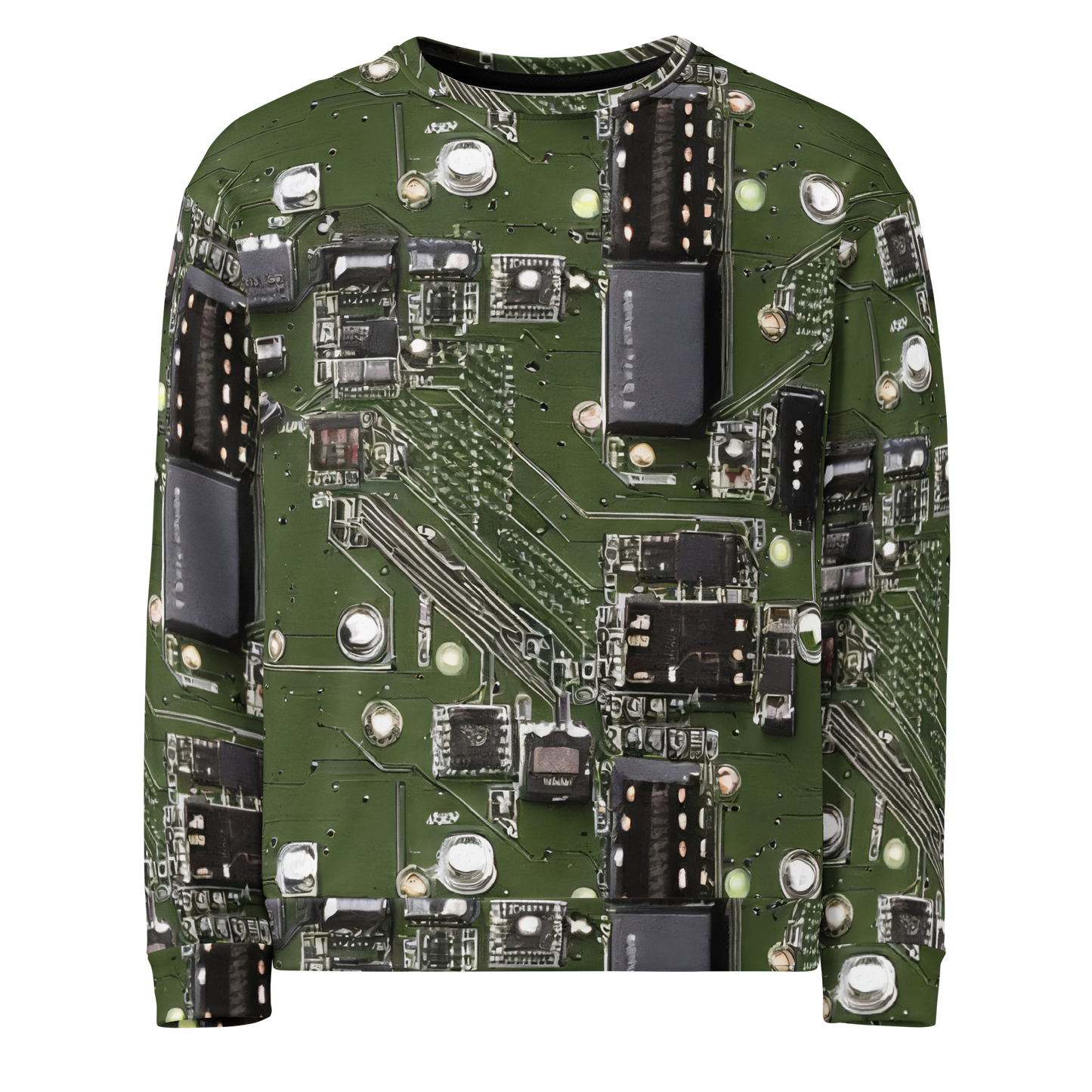 Sweatshirt - Hacking, Circuit Board, Cyberpunk, Ambrosius Benson, Intricate