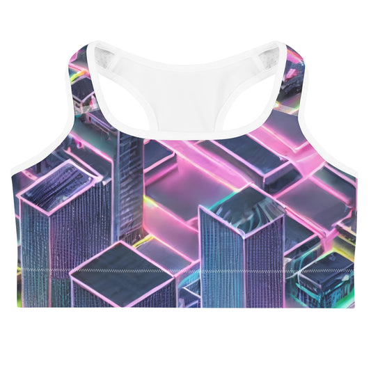 Sports Bra - Electric Skyline