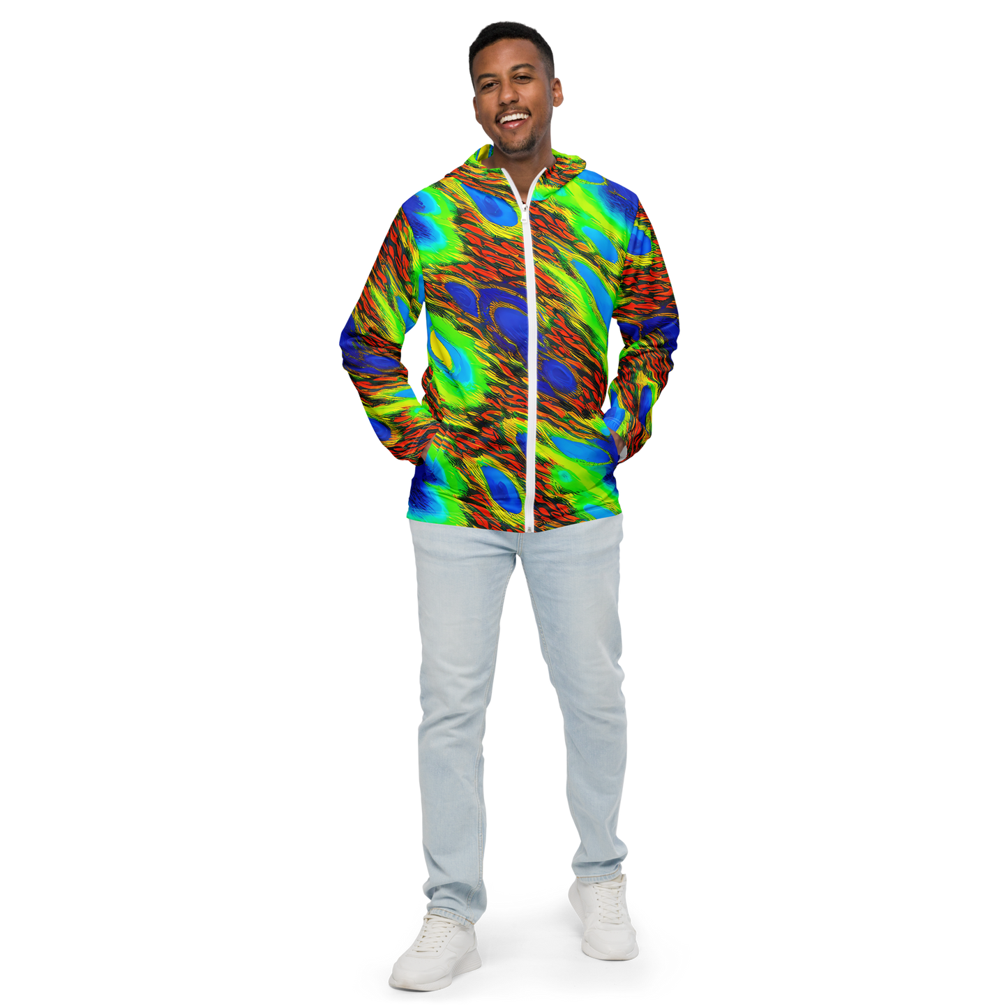 Men's Windbreaker - Hodgkin's Blaze