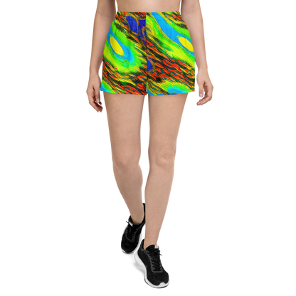 Women’s Athletic Shorts - Hodgkin's Blaze