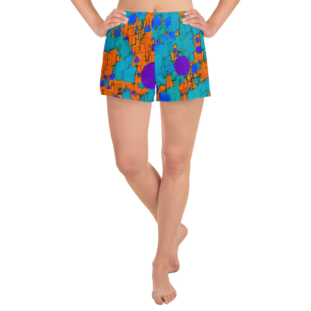 Women’s Athletic Shorts - Intergalactic Rhythms