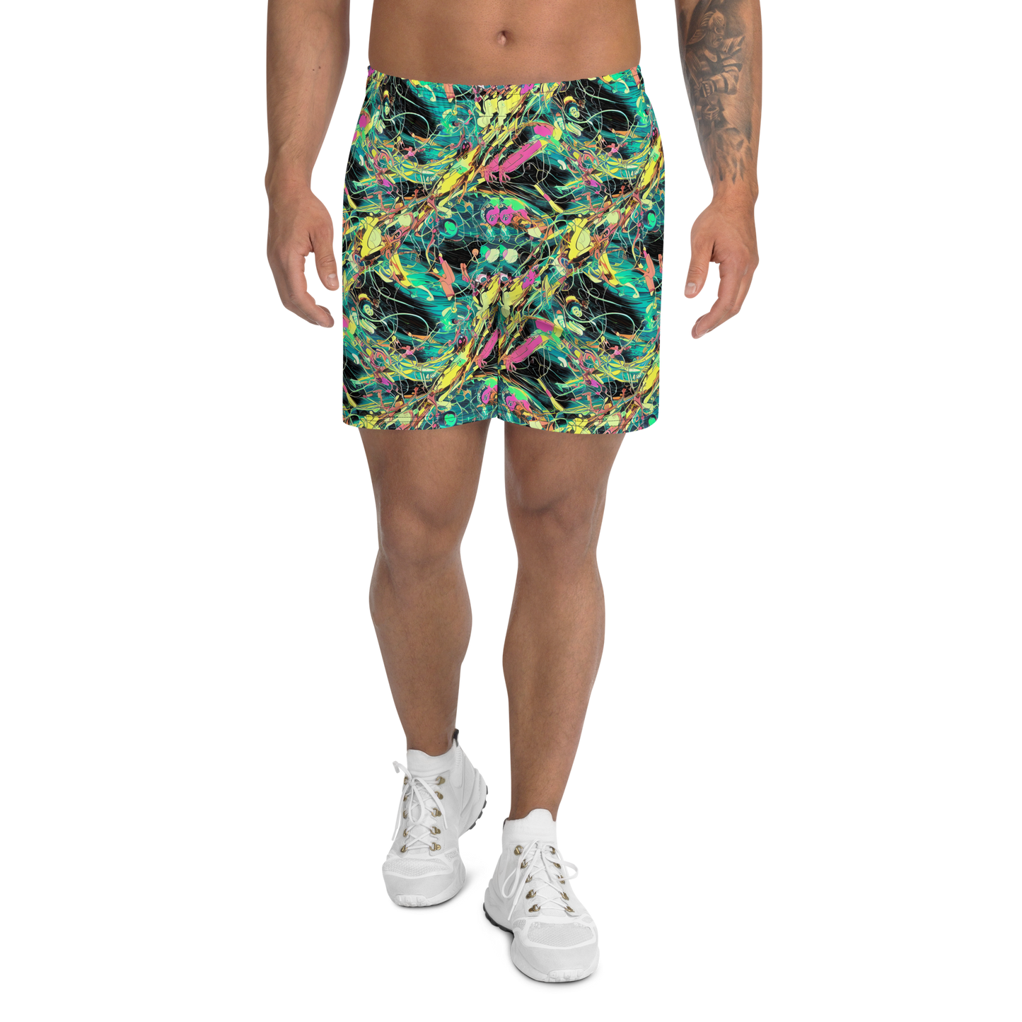 Men's Athletic Shorts - Cyborg Whirl