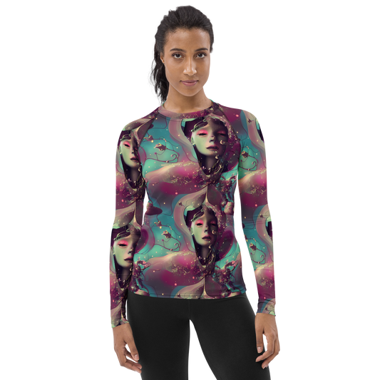 Women's Rash Guard - Nouveau Galaxy