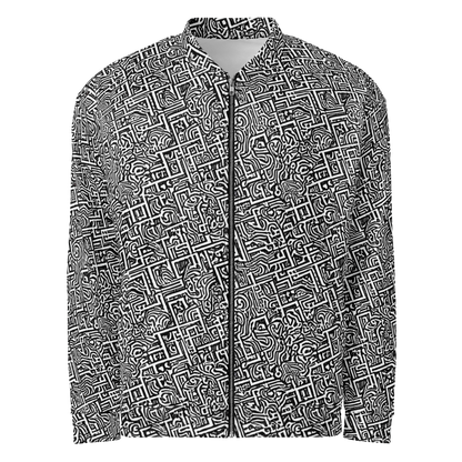 Bomber Jacket - Monochrome Doodles