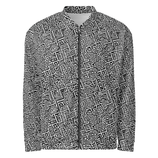 Bomber Jacket - Monochrome Doodles