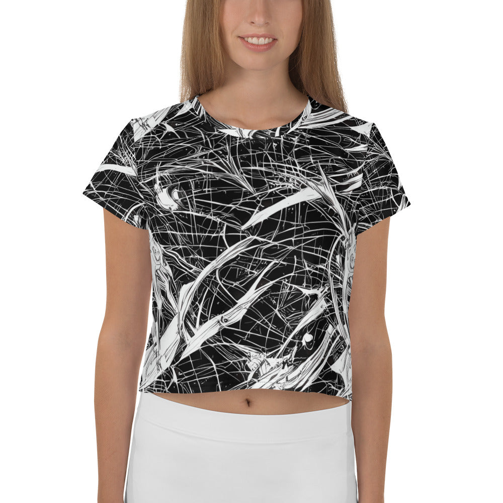 Women's Crop Tee - Stormy Serenity