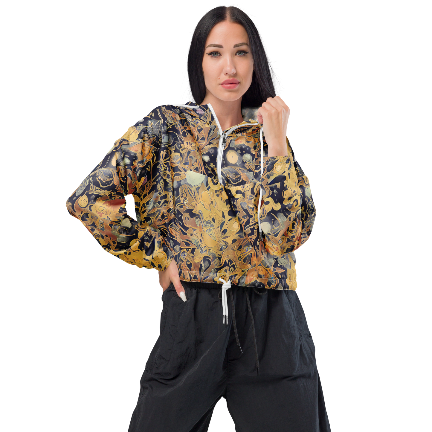 Women's Cropped Windbreaker - Kessel's Dream