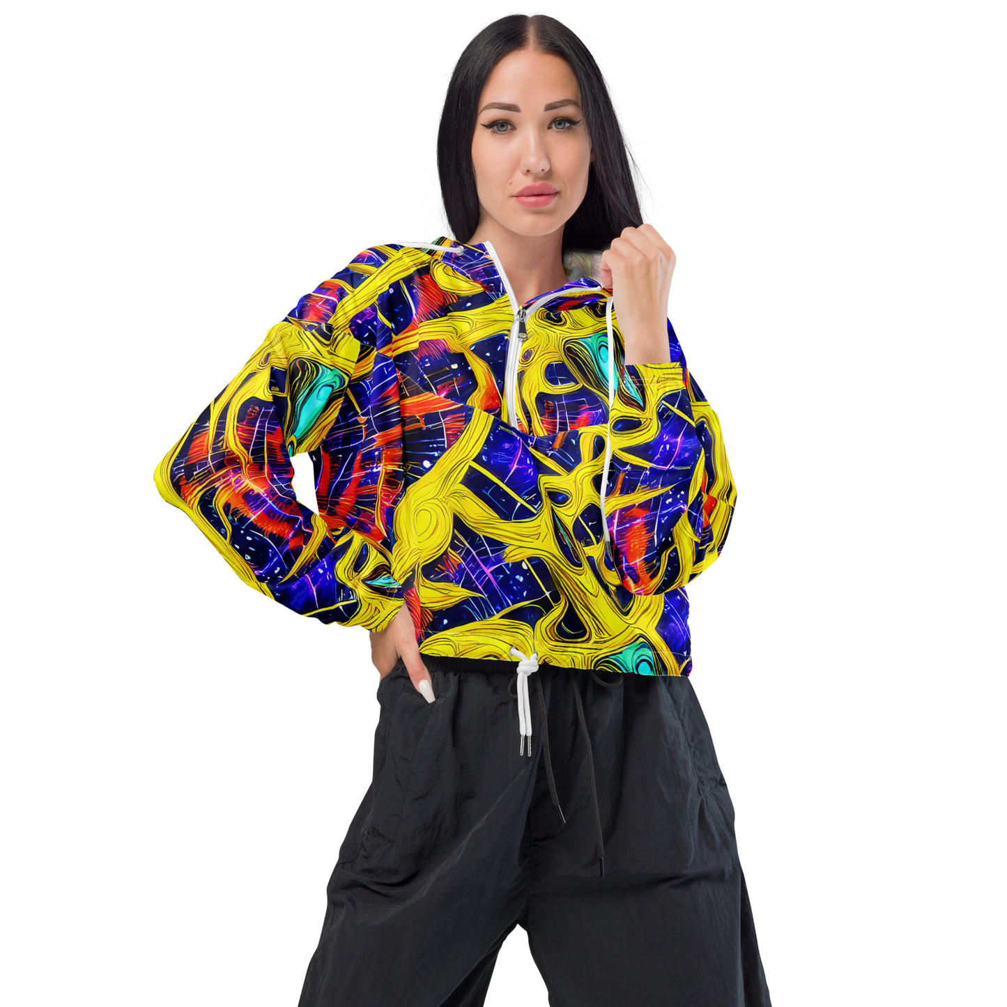 Women's Cropped Windbreaker - Galli's Fusion