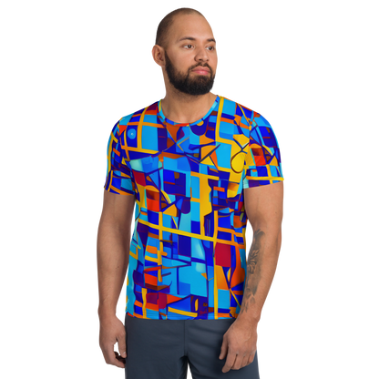 Men's Athletic T-Shirt - Radiant Labyrinth