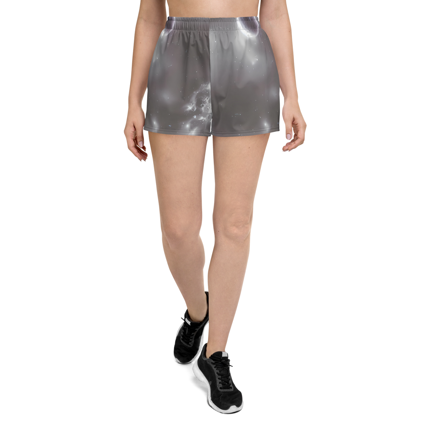 Women’s Athletic Shorts - Silver Nebula