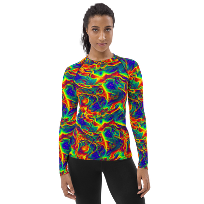 Women's Rash Guard - Nebula Symphony