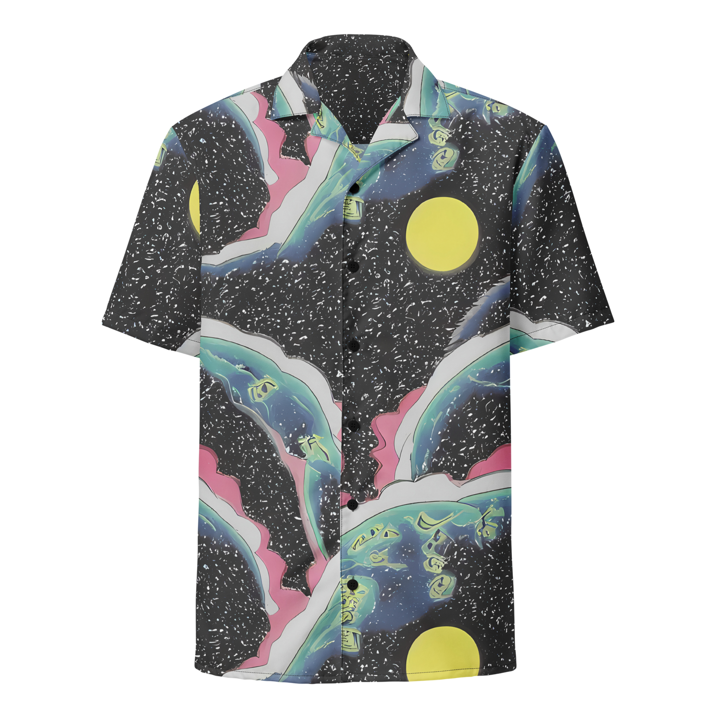 Button Shirt - Lunar Waves