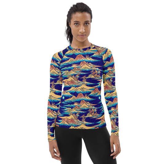 Women's Rash Guard - Mystical Mountain Mirage