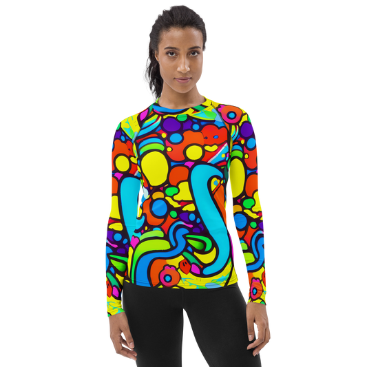 Women's Rash Guard - Chromadoodle Junction