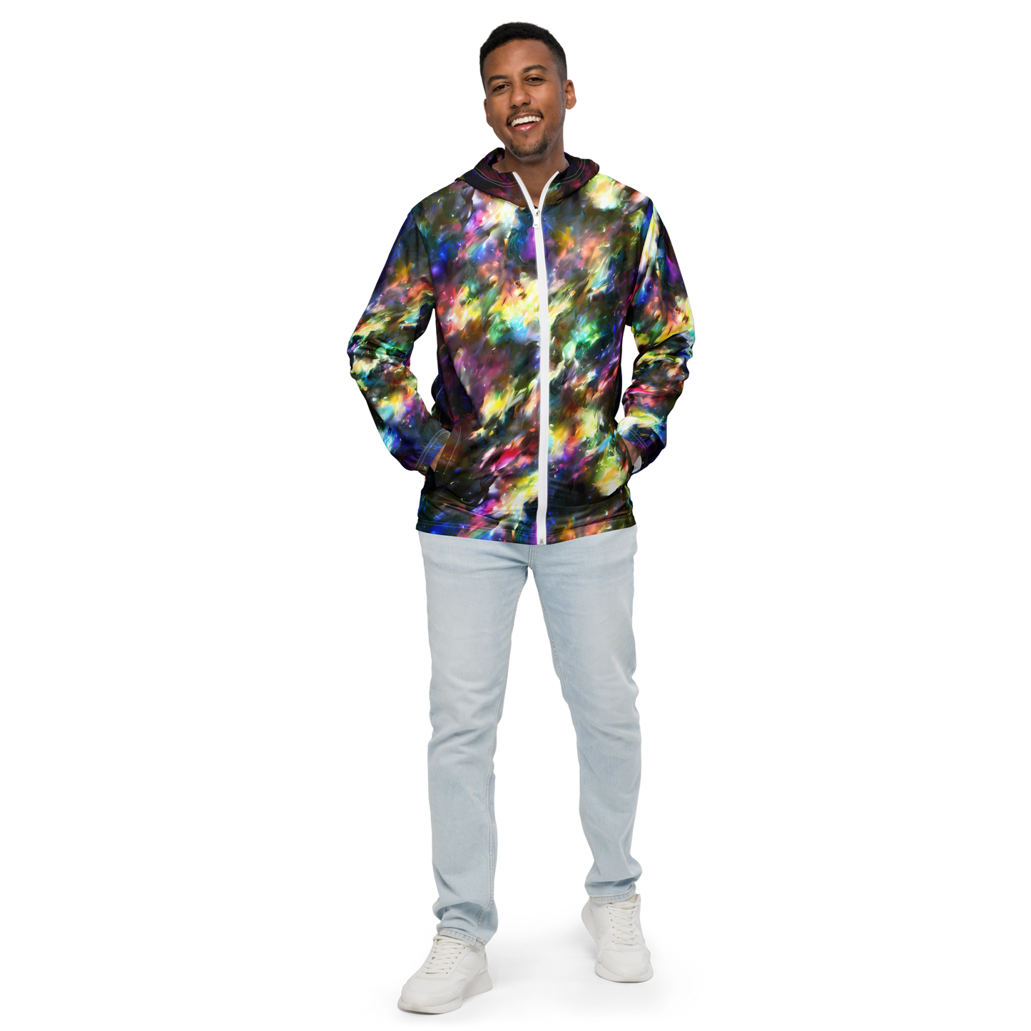 Men's Windbreaker - Emilia's Nebula