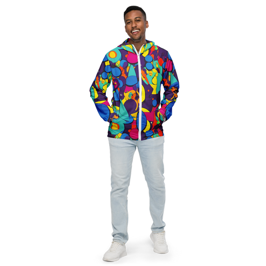 Men's Windbreaker - Psychedelic Harmony