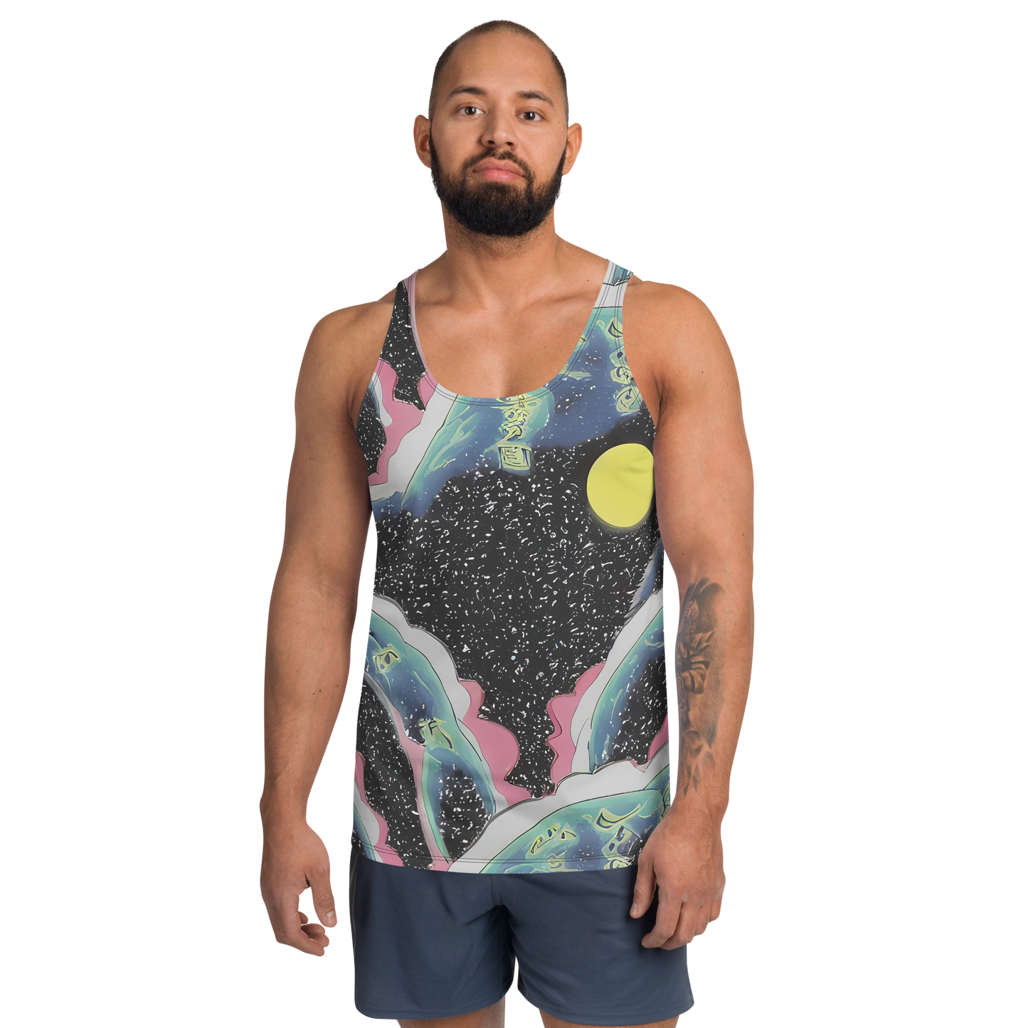 Men's Tank Top - Lunar Waves