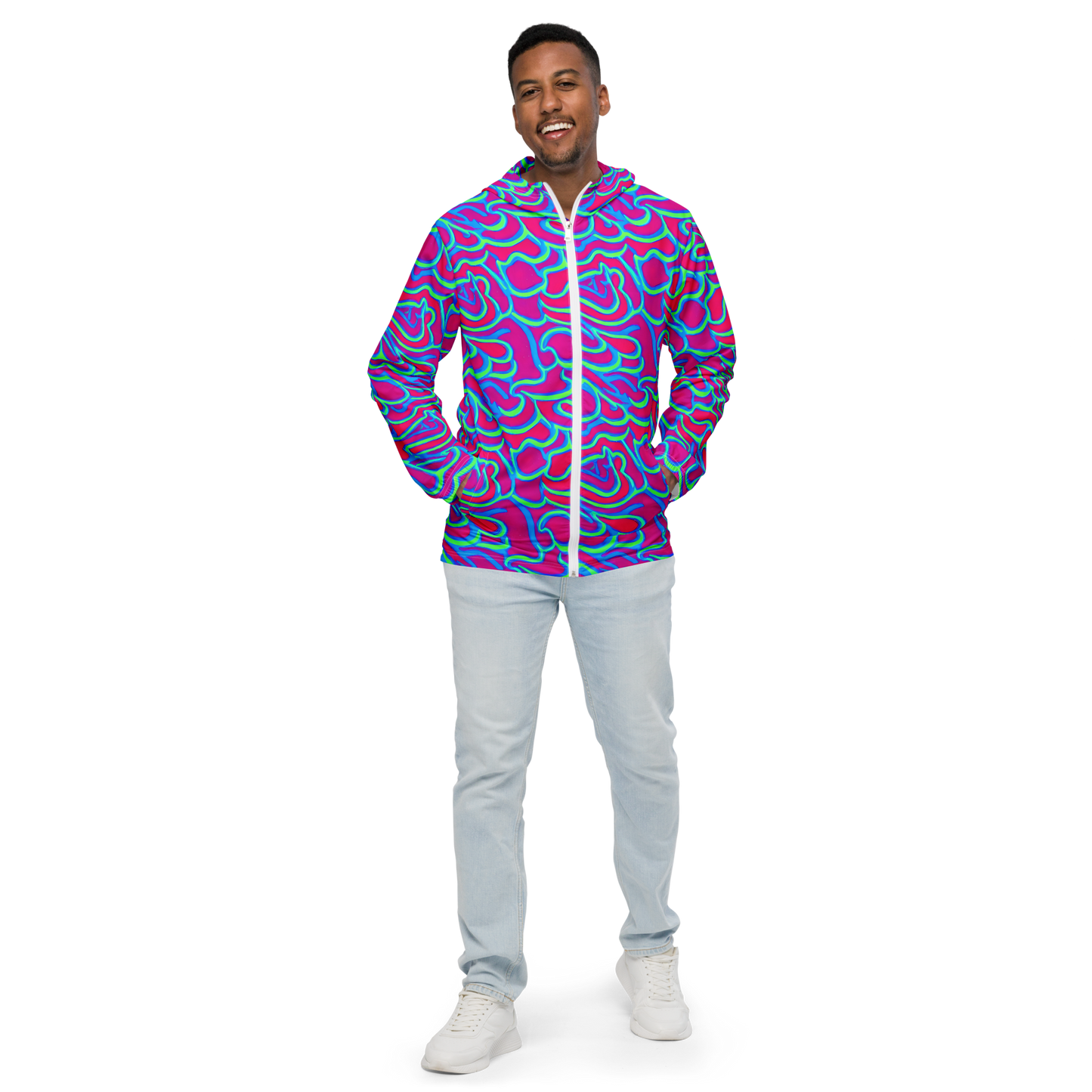 Men's Windbreaker - Aquatic Ember