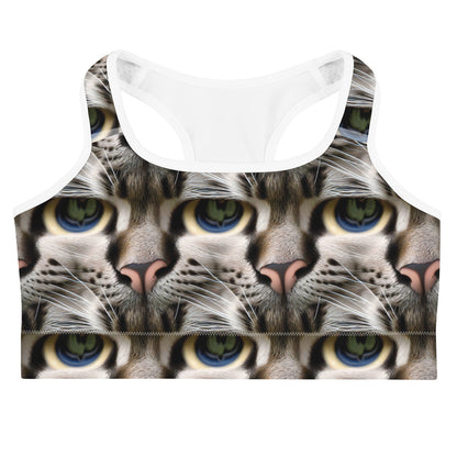 Sports Bra - Feline Mirage