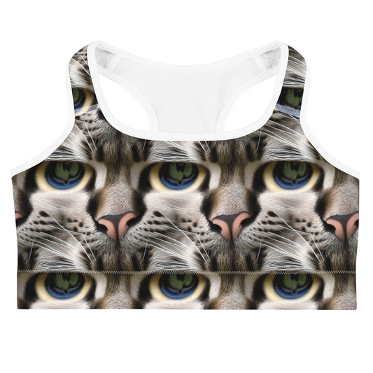 Sports Bra - Feline Mirage