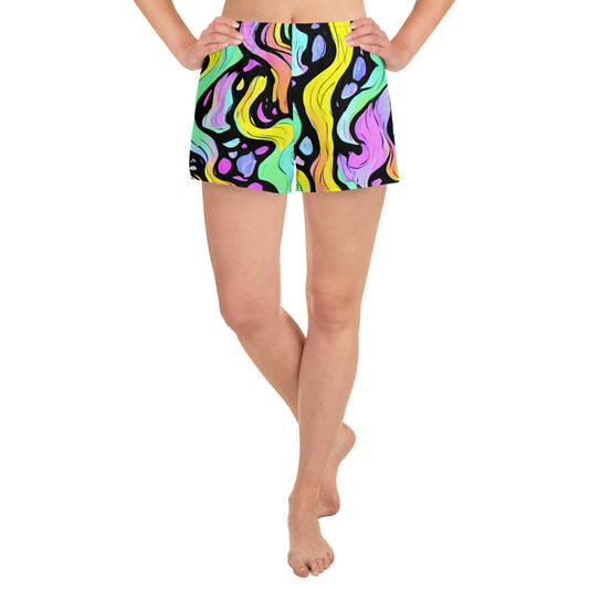 Women’s Athletic Shorts - Sillman Swirl