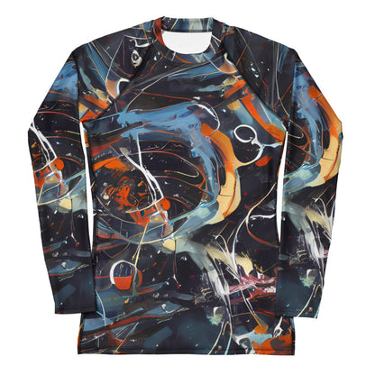 Women's Rash Guard - Neo-Splash Labyrinth