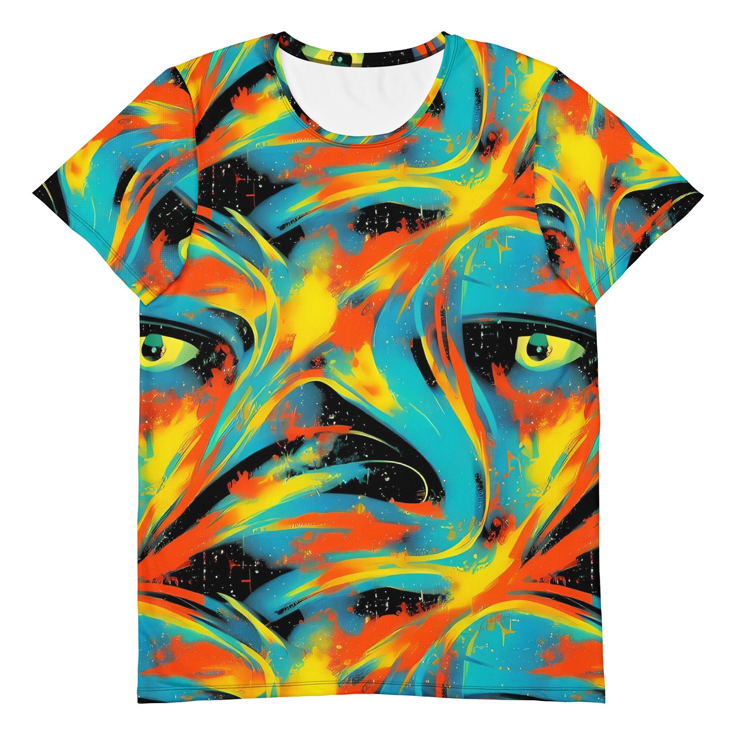 Men's Athletic T-Shirt - Solar Swoosh