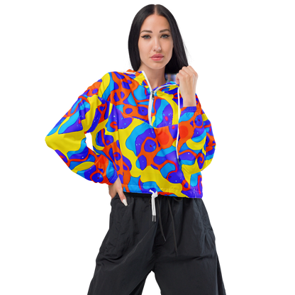 Women's Cropped Windbreaker - Elmyr's Enigma