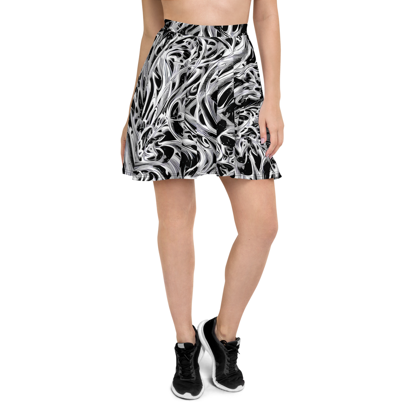 Skater Skirt - Silver Shadows