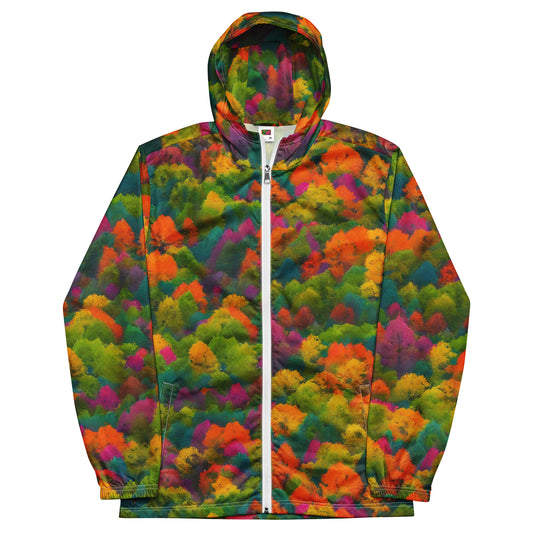 Men's Windbreaker - Autumn Kaleidoscope