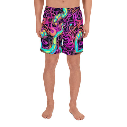 Men's Athletic Shorts - Neon Drizzle