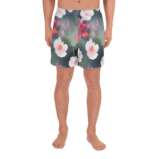 Men's Athletic Shorts - Petal Reverie