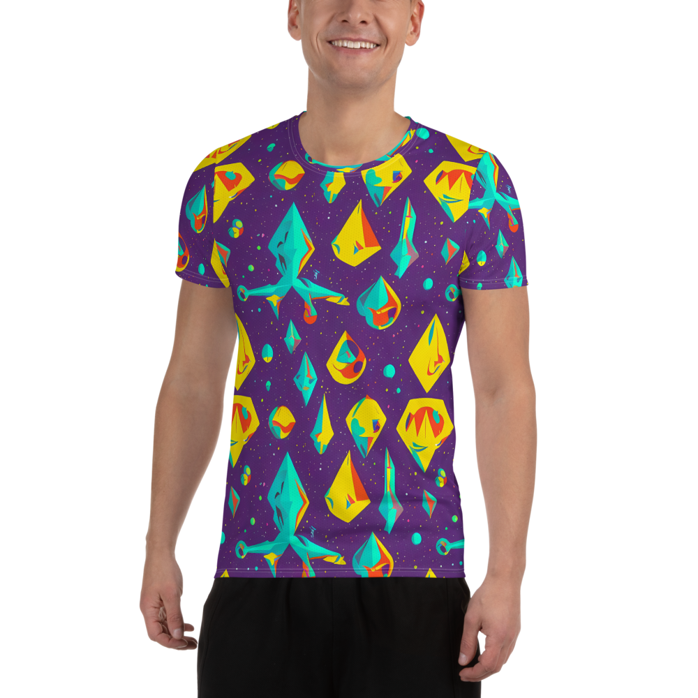 Men's Athletic T-Shirt - Cascading Prism