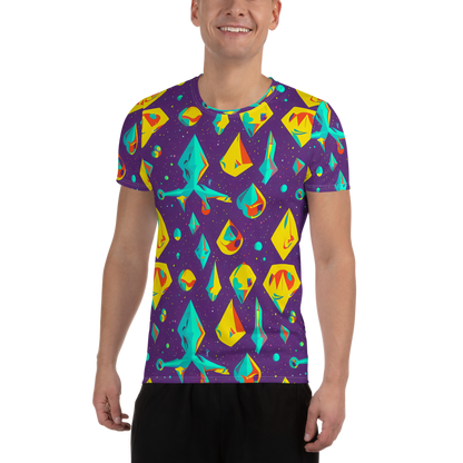 Men's Athletic T-Shirt - Cascading Prism