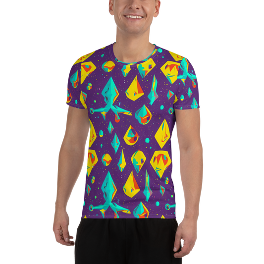 Men's Athletic T-Shirt - Cascading Prism