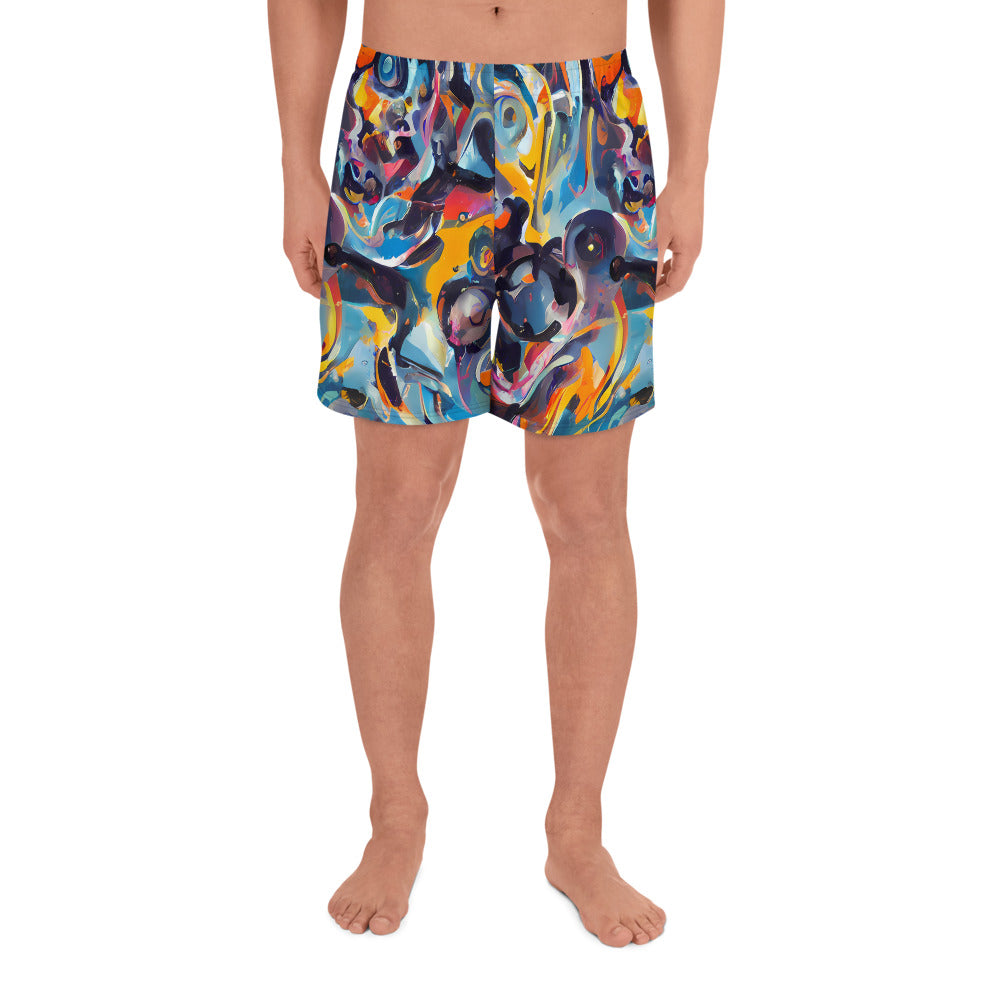 Men's Athletic Shorts - Vivid Whirl