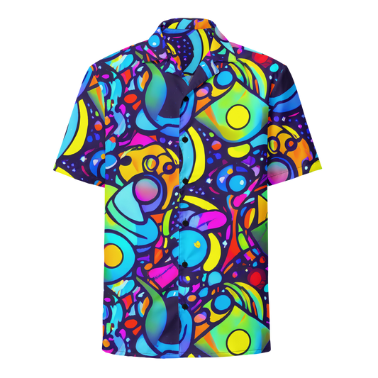 Button Shirt - Neon Graffscape