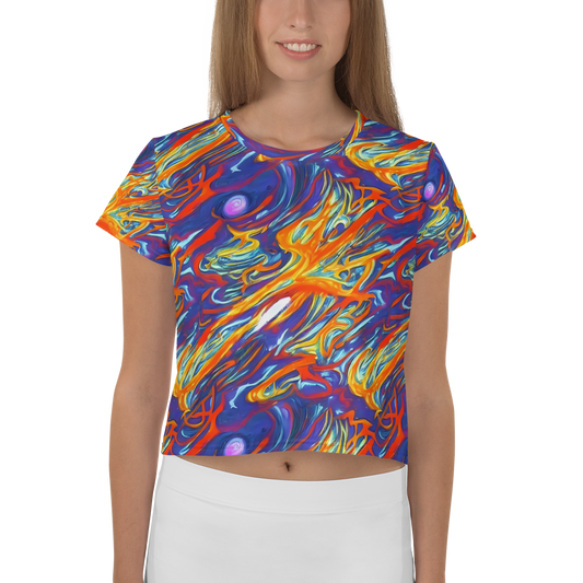 Women's Crop Tee - Galactic Ember