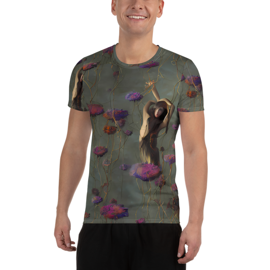 Men's Athletic T-Shirt - Ethereal Bloom